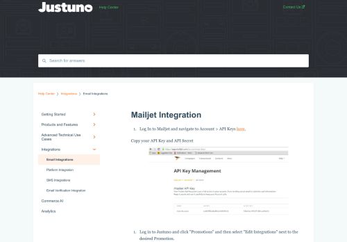 
                            8. Mailjet Integration Guide – Justuno