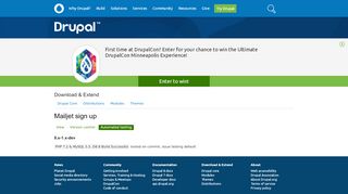 
                            8. Mailjet sign up | Drupal.org