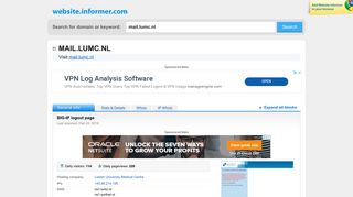 
                            8. mail.lumc.nl at WI. BIG-IP logout page - Website Informer