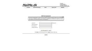 
                            8. MailMe Danmark: Skift password