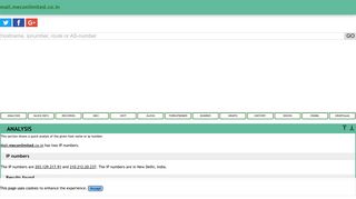 
                            12. Mail.meconlimited.co.in has two IP numbers. The IP numbers are ...