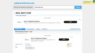 
                            2. mail.miat.com at WI. MIAT Mongolian Airlines - Login