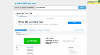 
                            6. mail.nov.com at WI. Outlook Web App - Website Informer