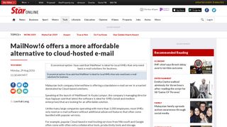 
                            11. MailNow!6 offers a more affordable alternative to cloud ...
