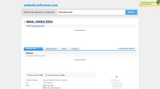 
                            3. mail.ohsu.edu at WI. Outlook Web App - Website Informer