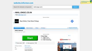 
                            4. mail.ongc.co.in at WI. ONGC Webmail - Website Informer