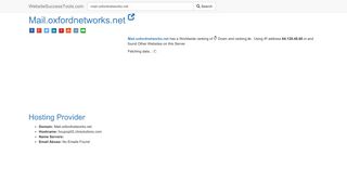 
                            11. Mail.oxfordnetworks.net Error Analysis (By Tools)