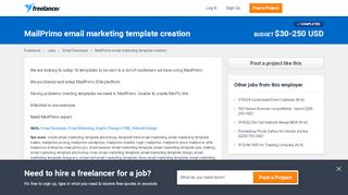 
                            10. MailPrimo email marketing template creation | Email Developer | Email ...