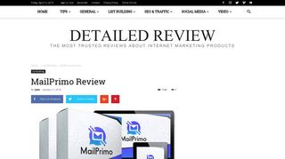 
                            7. MailPrimo Review By Dr. Amit - DISCOUNT & 100% FREE BONUS