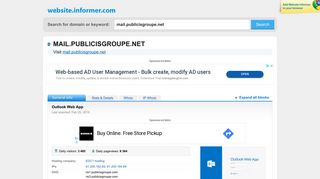 
                            4. mail.publicisgroupe.net at WI. Outlook Web App - Website Informer