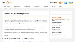 
                            2. mail.ru auf Deutsch registrieren - Anleitung von Experten - Techfacts