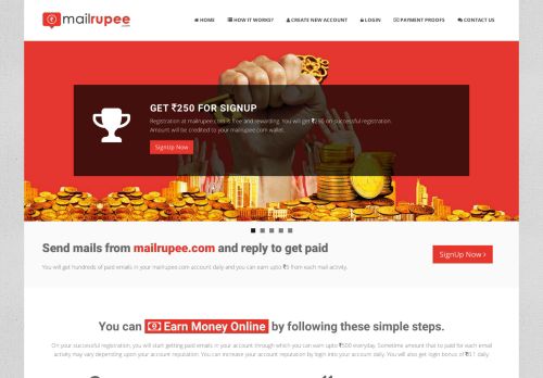 
                            2. mailrupee.com: Send and reply emails to earn money online
