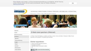 
                            5. Mails lokal speichern (Webmail) - Pädagogische Hochschule ...