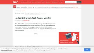 
                            6. Mails mit Outlook Web Access abrufen - CHIP
