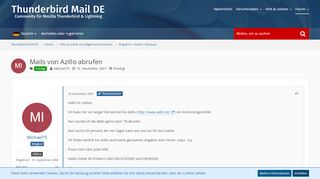 
                            12. Mails von Azillo abrufen - Migration / Import / Backups ...