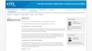 
                            12. Mailserver — HTWK Fakultät Informatik, Mathematik und ...