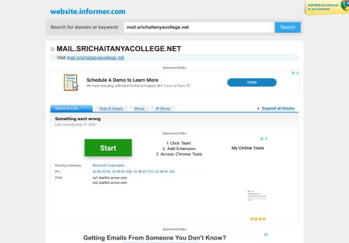 
                            2. mail.srichaitanyacollege.net at WI. Outlook Web App - Website Informer