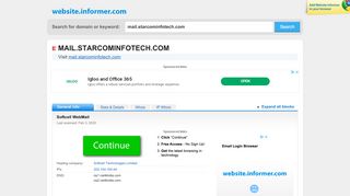 
                            11. mail.starcominfotech.com at WI. Softcell WebMail - Website Informer