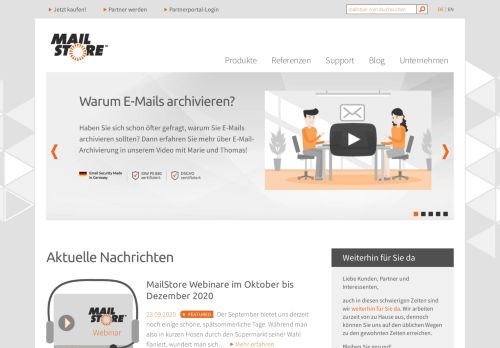 
                            2. MailStore - der Standard für rechtssichere E-Mail-Archivierung