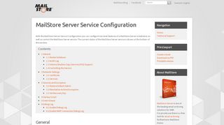 
                            12. MailStore Server Service Configuration - MailStore Server Help