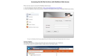 
                            2. MailStore Web Access