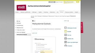 
                            5. Mailsystemet Outlook - Aarhus Universitetshospital