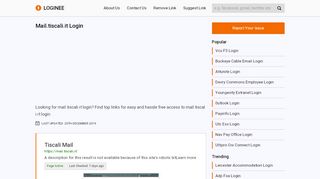
                            5. Mail.tiscali.it Login