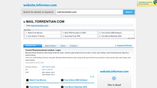 
                            4. mail.torrentian.com at WI. Torrent Pharmaceuticals Limited - Login
