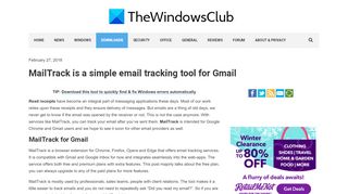 
                            6. MailTrack is a simple email tracking tool for Gmail - The Windows Club