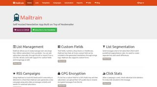 
                            4. Mailtrain | Self Hosted Newsletter App