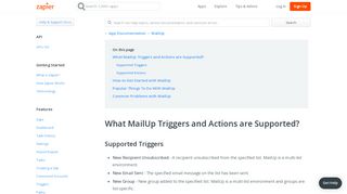 
                            7. MailUp - Integration Help & Support | Zapier