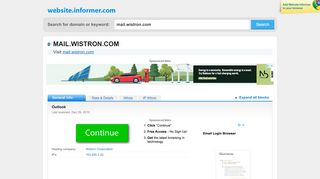 
                            2. mail.wistron.com at WI. Outlook Web App - Website Informer