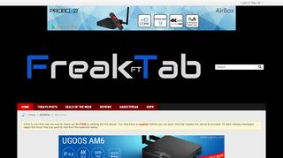 
                            2. Main Forum - FreakTab