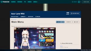 
                            4. Main Menu | Azur Lane Wiki | FANDOM powered by Wikia