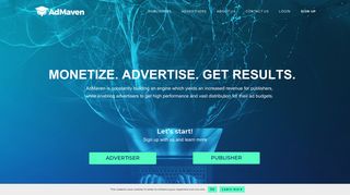 
                            4. Main page – AdMaven