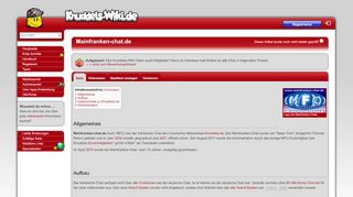 
                            1. Mainfranken-chat.de – Knuddels-Wiki