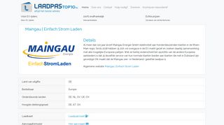 
                            4. Maingau | Einfach Strom Laden | Laadpas Top 10