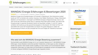 
                            10. ᐅ MAINGAU Energie Erfahrungen aus 10.193 Bewertungen » 4.4/5 im ...