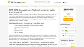 
                            6. MAINGAU Energie Login: Welche Funktionen bietet Kundenportal?