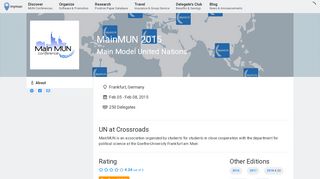 
                            6. MainMUN 2015 | Frankfurt | 05 February 2015 | mymun