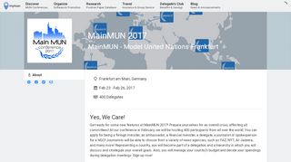 
                            4. MainMUN 2017 | Frankfurt am Main | 23 February 2017 | mymun