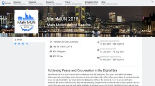 
                            3. MainMUN 2018 | Frankfurt am Main | 08 February 2018 | mymun