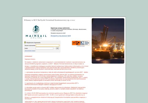 
                            5. Mainsail™ Online - BCT Gdynia