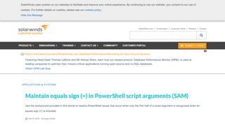 
                            7. Maintain equals sign (=) in PowerShell script arguments (SAM ...