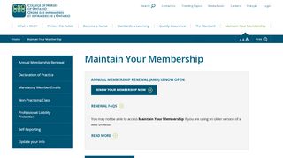 
                            1. Maintain Your Membership - CNO