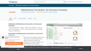 
                            9. Maintenance Connection - Avis, prix, tarif et abonnement - Capterra