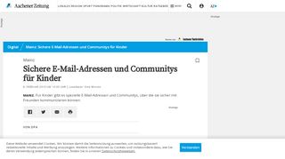 
                            9. Mainz: Sichere E-Mail-Adressen und Communitys für Kinder