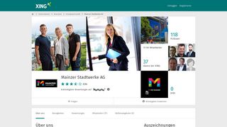 
                            11. Mainzer Stadtwerke AG als Arbeitgeber | XING Unternehmen