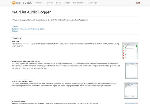 
                            11. mAirList Audio Logger | mAirList Radio Automation