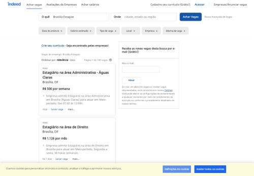 
                            4. Mais de 10 vagas de Brasilia Estagios | Indeed.com.br